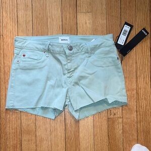 Hudson Jeans Women's Mint Green Jean Shorts
